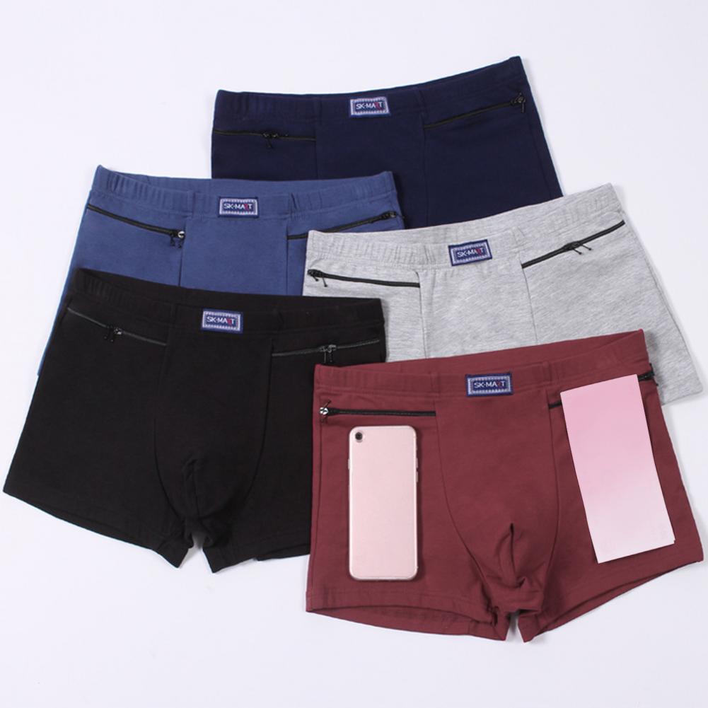 Boxer Brief Pack Cotton - 남성용 주머니 속옷 도난 방지 팬티