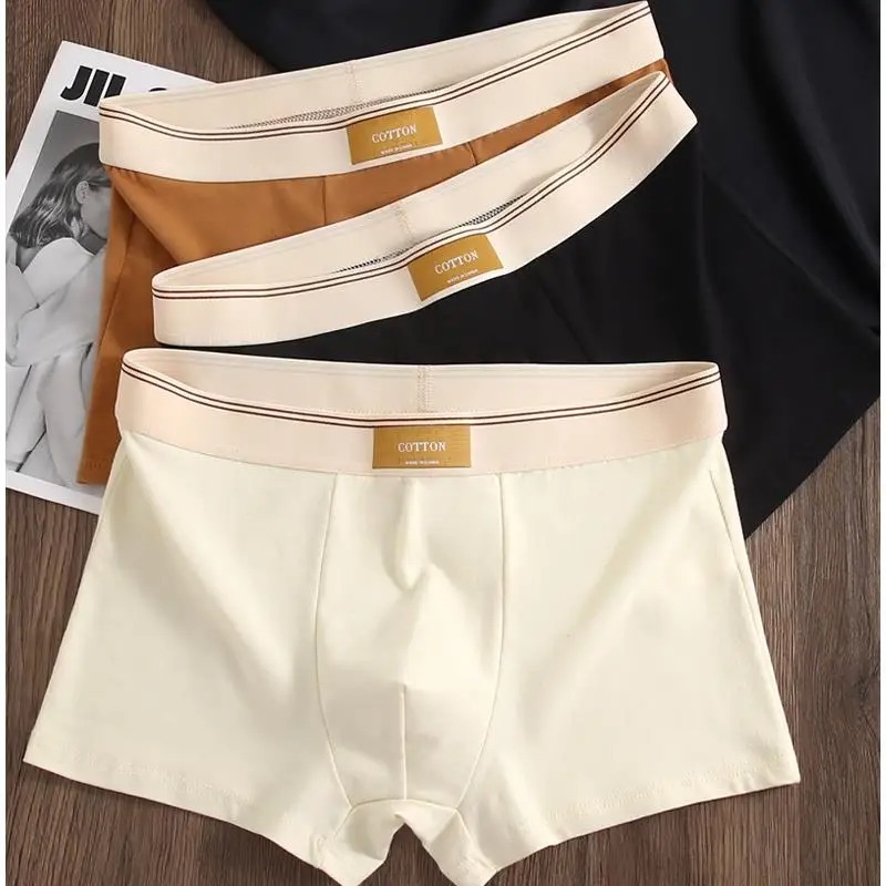 Boxer Brief Pack Cotton - 남성용 옴브레 팬티 복서 반바지, 편안한