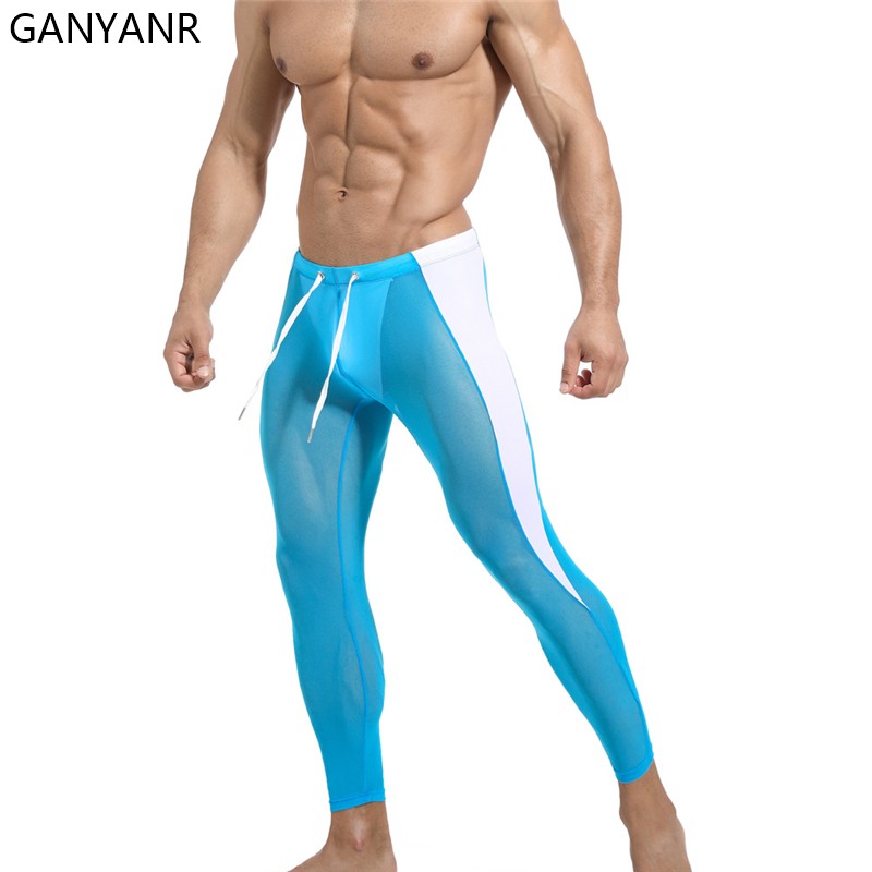 Compression Long Pant - GANYANR 러닝 타이츠 남성용 압축 바지