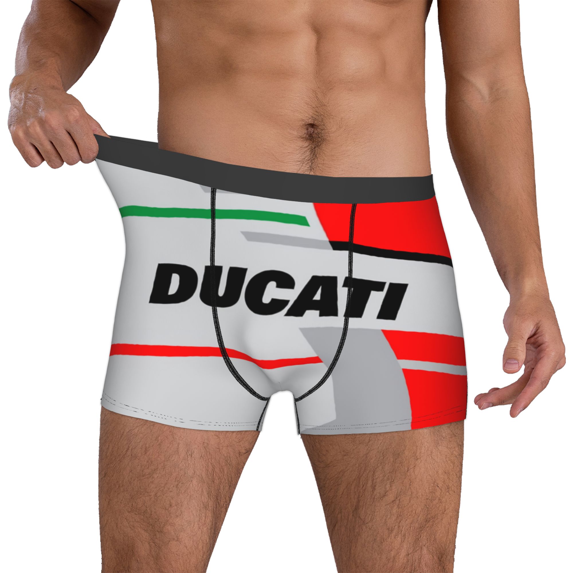 Boxer Shorts Modal - Ducatis 오토바이 속옷 남성용 프린트 복서