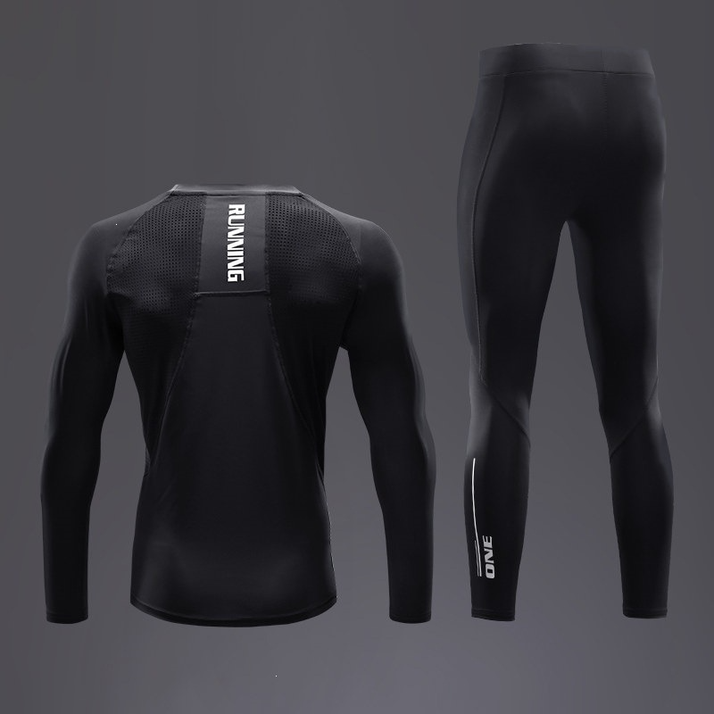 Compression Long Pant - 남성용 속건성 컴프레션 트랙슈트 메쉬 백
