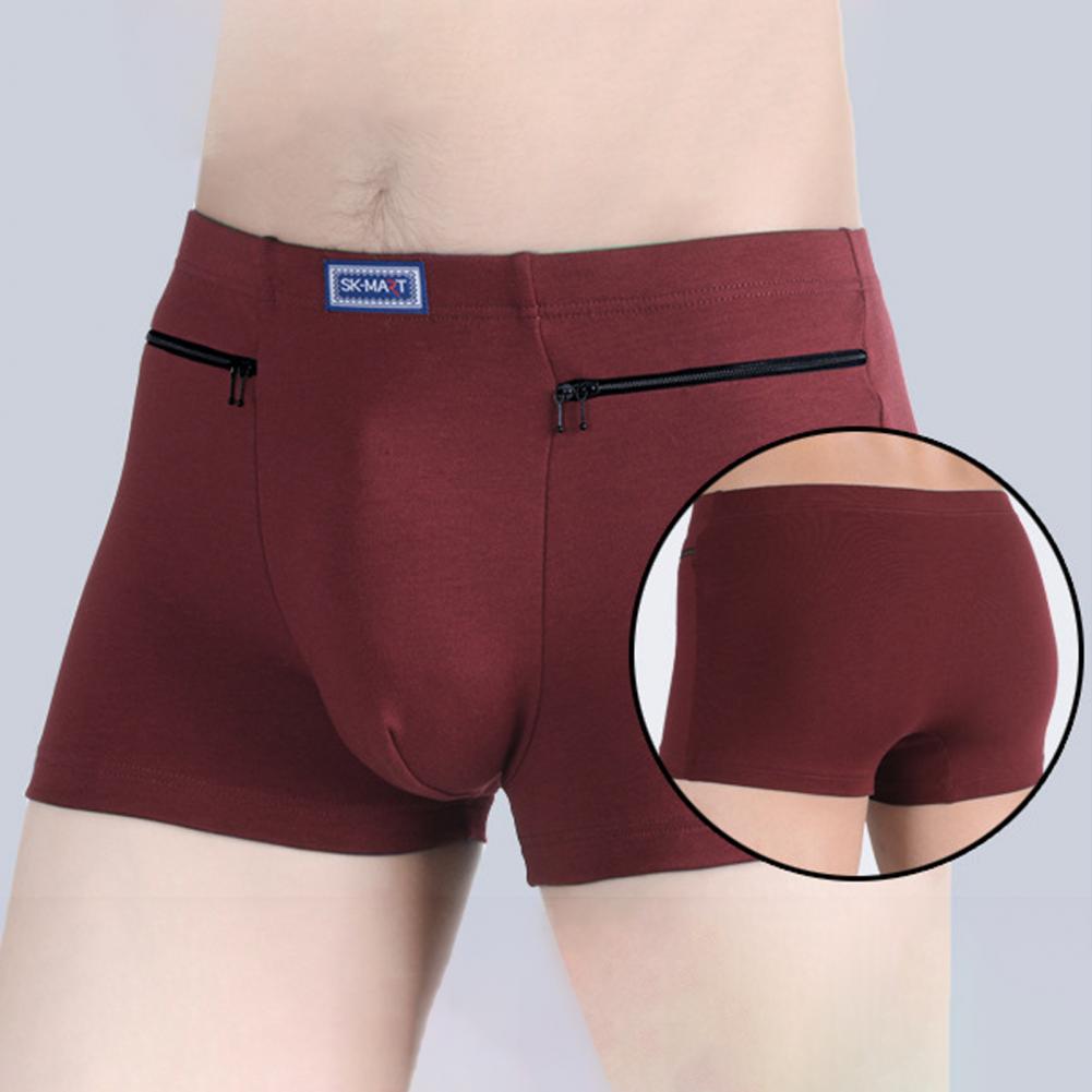 남성용 주머니 속옷 도난 방지 팬티 복서 팬티 원활한  - Boxer Brief Pack Cotton 리뷰 및 가격