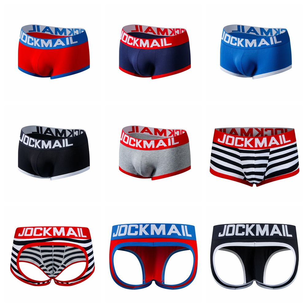 JOCKMAIL-남성 속옷, 복서 반바지, 백리스 엉덩 - Boxer Brief Pack Cotton 리뷰 및 가격