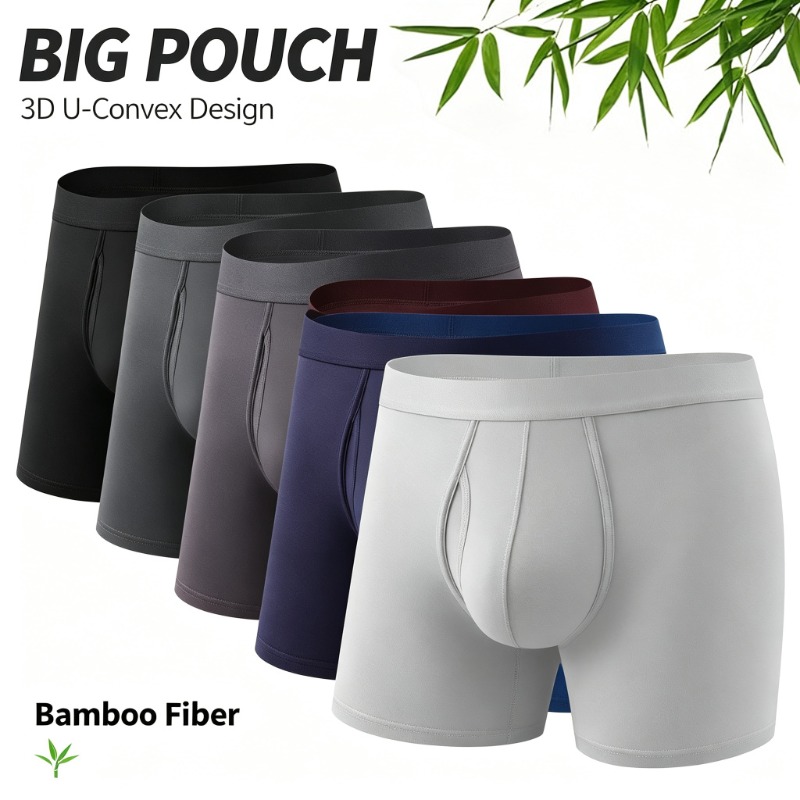 빅 파우치 남성용 대나무 섬유 팬티 통기성 속옷 플라이 - Bamboo Fiber Trunk 리뷰 및 가격