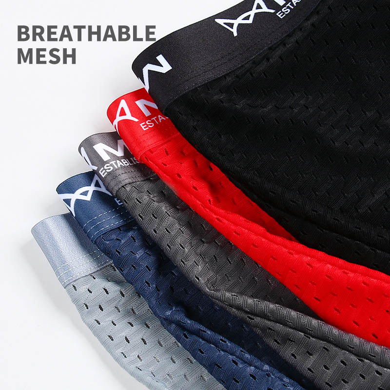 MiiOW 남성용 아이스 실크 복서 메쉬 속옷, 통기성 - Boxer Shorts Modal 리뷰 및 가격